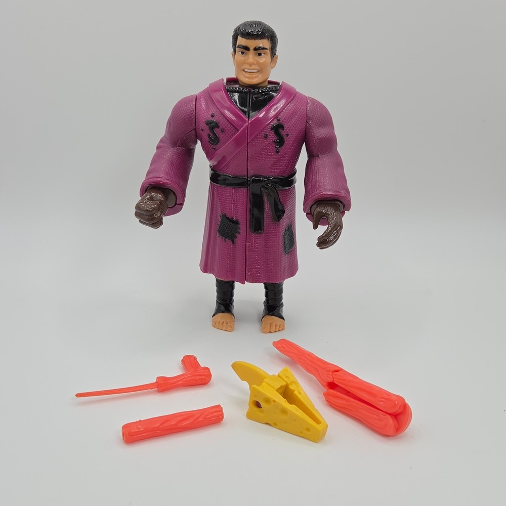 TMNT Mutatin Splinter Action Figure Playmates 90s Hamato Yoshi VTG Near Complete